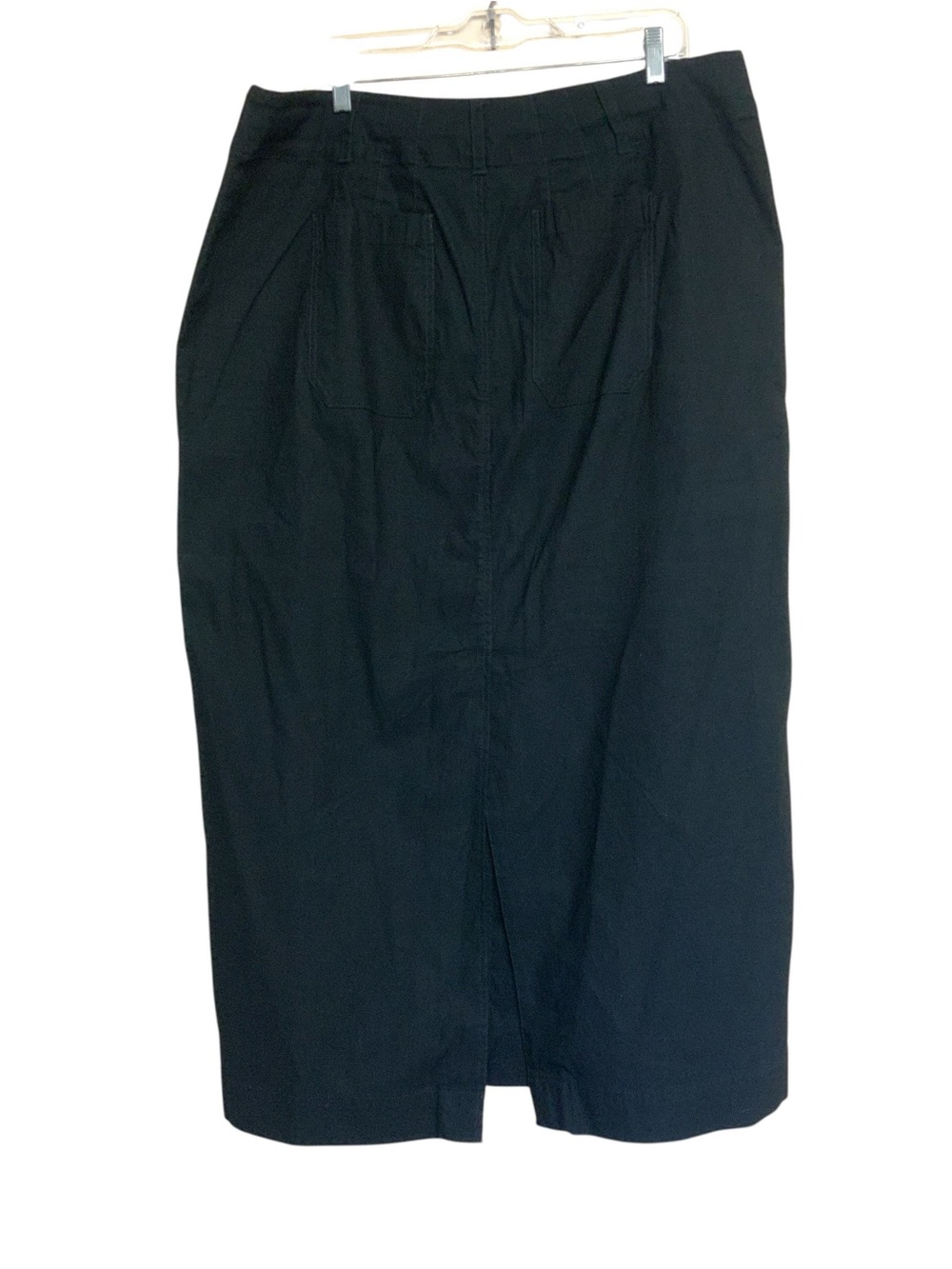 MAEVE By Anthropologie The Colette Maxi Skirt Women's Size 1X Black Career - Picture 7 of 10